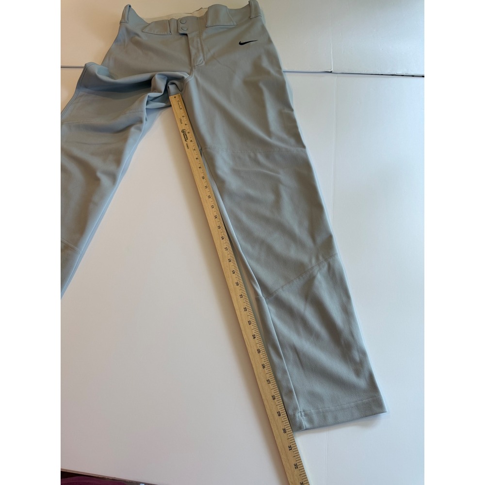 Nike‎ Team Baseball Pants Grey Mens Small Engineered Mesh Trousers - Picture 2 of 5